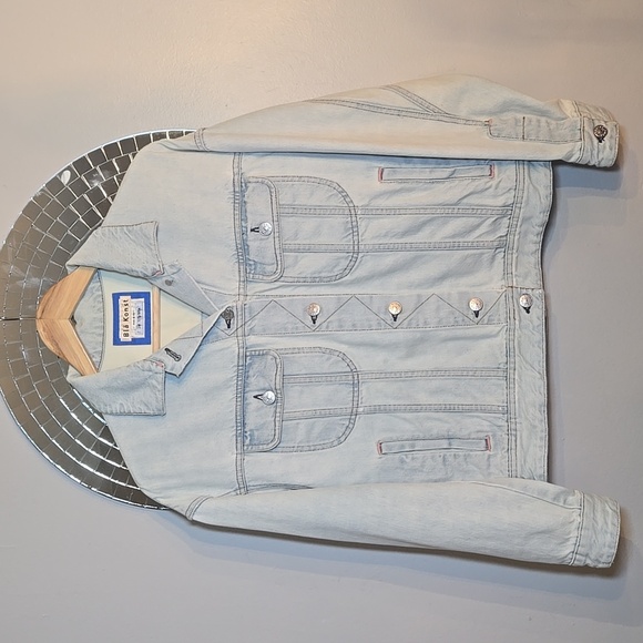 Acne Studios Blå Konst Japaness Denim Cotton Modell Jacket NWOT - Picture 2 of 14